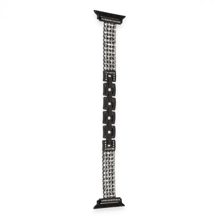 Apple Watch 38mm Live Taşlı Kordon - Siyah