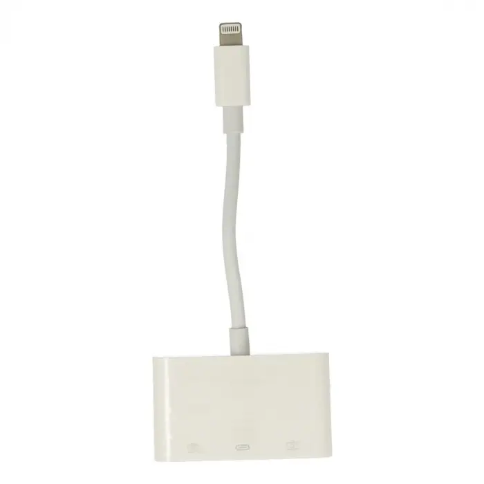 Apr23 Iphone Otg 3in1 - Beyaz
