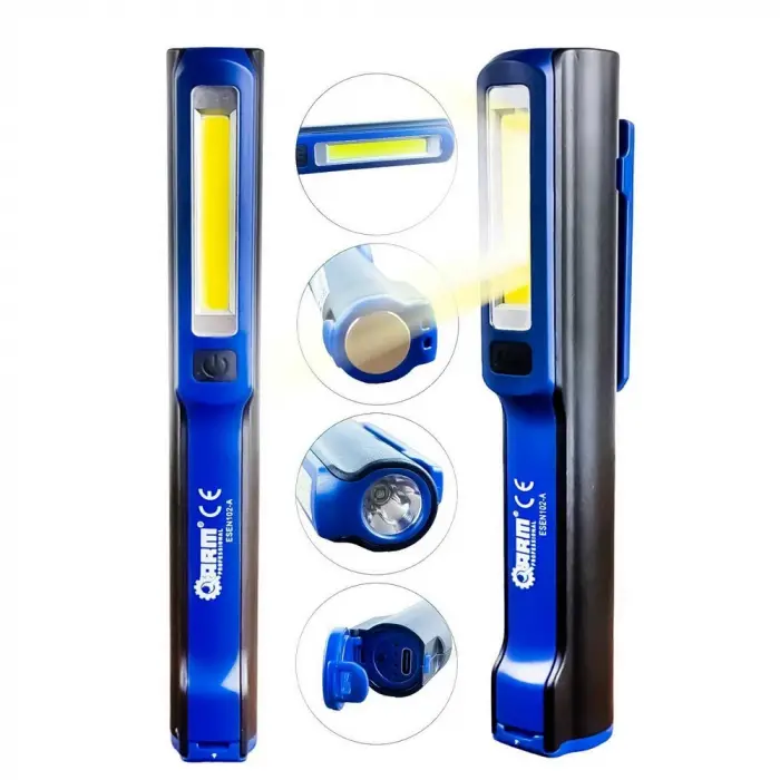 Arm Esen102-a 240 Lümen Mıknatıslı Şarjlı Tamirci Feneri