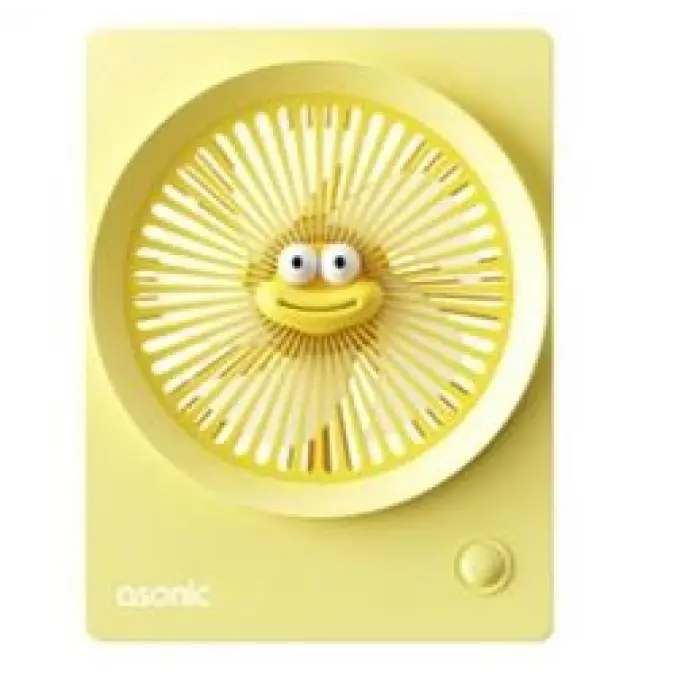 Asonic AFN23 Sarı 500mAh 3 Hız Kademeli Masaüstü Usb Fan