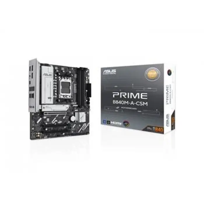 Asus Prime B840M-A-CSM Amd B840 Am5 Ddr5 7600 2Xdp Hdmı 3X M2 Usb3.2 Rgb Matx Anakart (KDO)