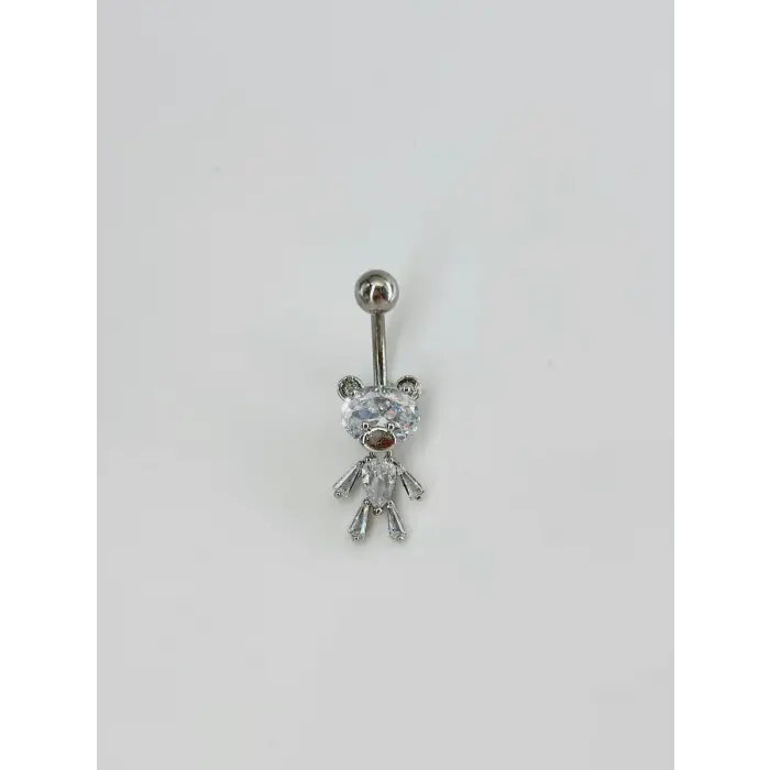 Ayıcık Detaylı Göbek Piercing - Pg0118