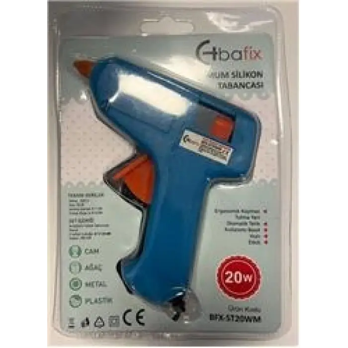Bafix Mum Silikon Tabancası Mavi 20W (KDO)