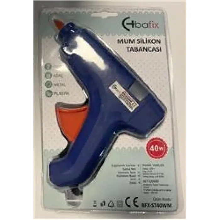 Bafix Mum Silikon Tabancası Mavi 40W (KDO)