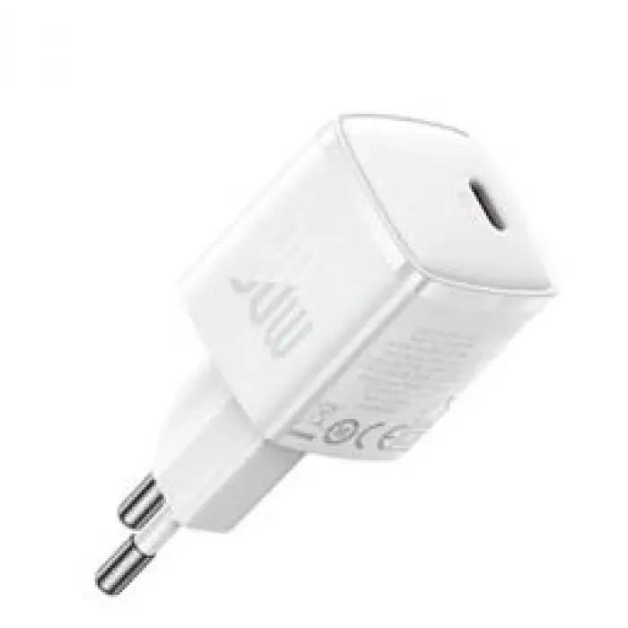 Baseus CCXF000302 30W USB-C Beyaz Şarj Adaptörü (KDO)
