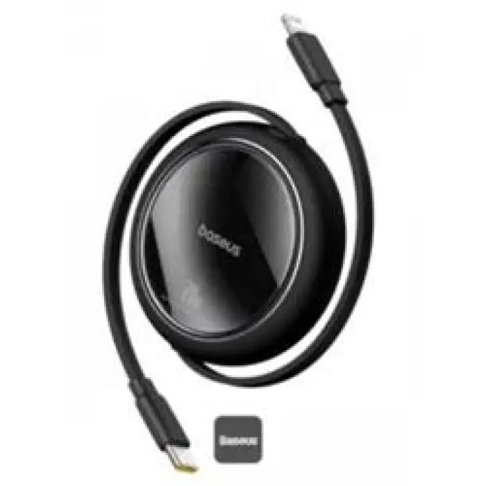 Baseus P10364501111-00 Free2Pull Makaralı Şarj Kablosu USB-C-Lightning 20W 1m (KDO)
