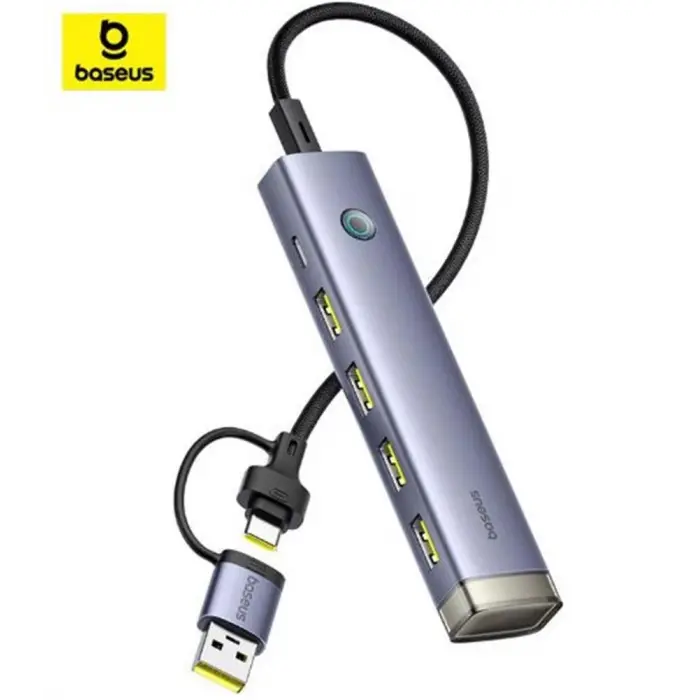Baseus UltraJoy 6-Port HUB-Uzay Grisi (B00052802811-02) (KDO)