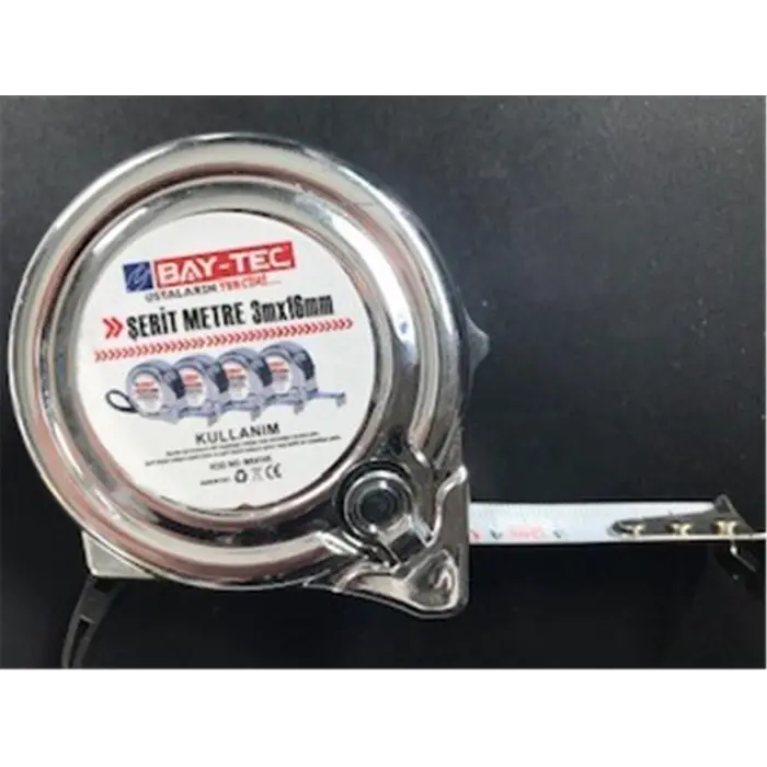 Bay-Tec Mk4145 3Mt 16MM Krom Şerit Metre (KDO)