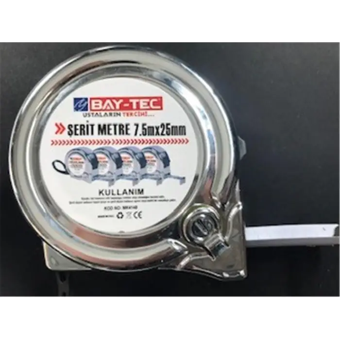 Bay-Tec Mk4148 7.5Mt 25MM Krom Şerit Metre (KDO)