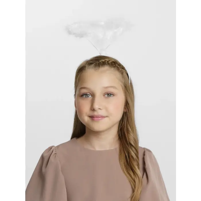 Beyaz Otrişli Tüylü Esnek Yapı Melek Haresi Melek Tacı