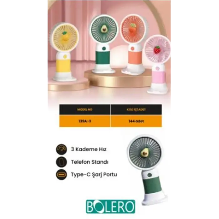 Bolero Mini Fan 139A-3 (SPG387)
