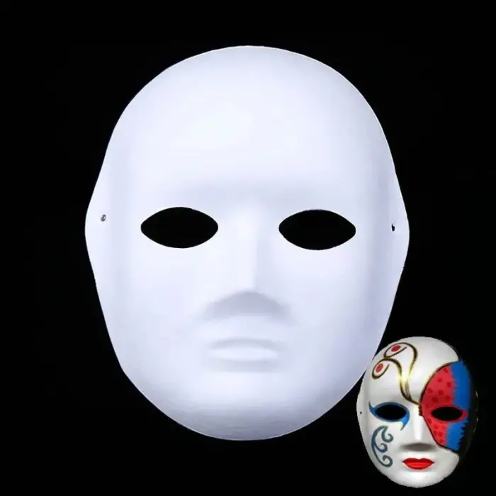 Boyanabilir Surat Model Maske – Lastikli | Kendin Tasarla