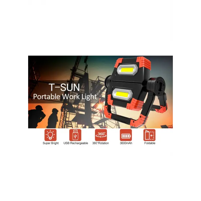 Br S100 30w Cob Led Usb Projektör El Feneri