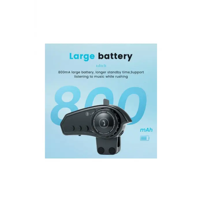 Bt35 Kask Kulaklık Bluetooth 5.0 Motosiklet Interkom Su Geçirmez Kablosuz Kulaklık