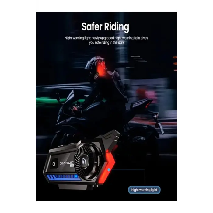Bt57 Motosiklet Kask Kulaklık Intercom Işıklı Motorsiklet Interkom