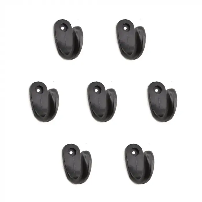 Büyük Tekli Fincan Askı, Dekor Askısı - Siyah, 12x23x30 Mm