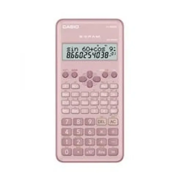 Casio FX-82MS-2-PK-W-DTF Versiyon Bilimsel Pembe Fonksiyonlu Hesap Makinesi
