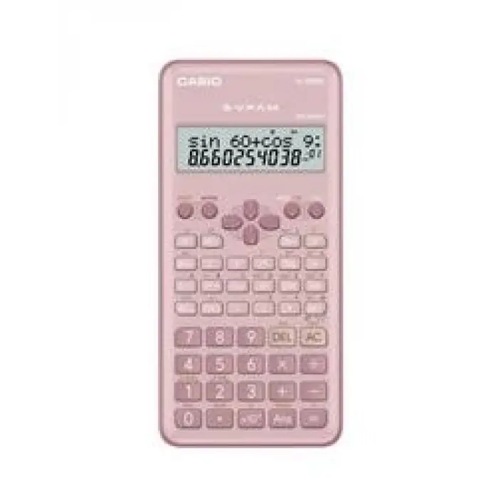 Casio FX-82MS-2-PK-W-DTF Versiyon Bilimsel Pembe Fonksiyonlu Hesap Makinesi
