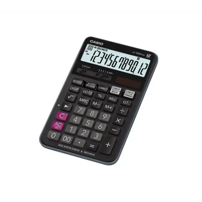 Casio JJ-120D Plus İşlem Kontrollü 12 Hane Masa Üstü Hesap Makinesi