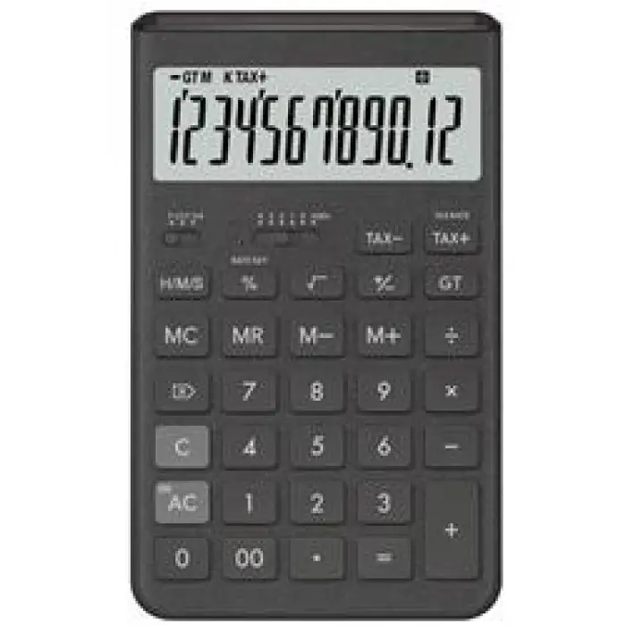 Casio JT-200T-GY 12 Hane Gri Masa Üstü Hesap Makinesi