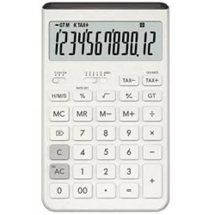 Casio JT-200T-WE 12 Hane Beyaz Masa Üstü Hesap Makinesi