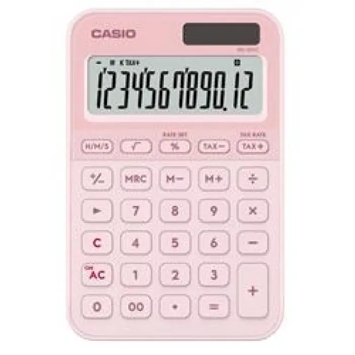 Casio MS-20YC-LP 12 Hane Açık Pembe Masa Üstü Hesap Makinesi
