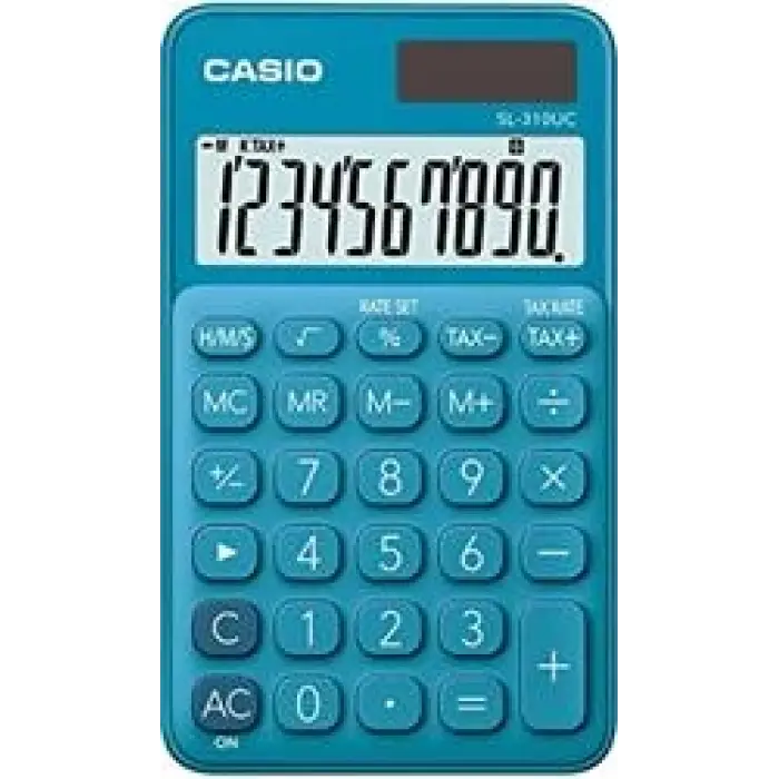 Casio SL-310UC-BU Cep Tipi 10 Hane Mavi Hesap Makinesi