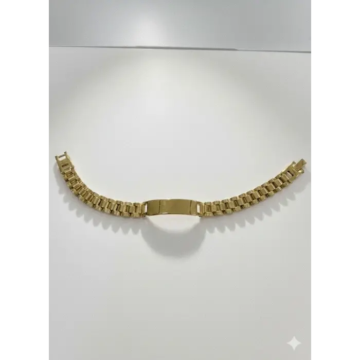 Çelik  Erkek Çelik Bileklik Boy 21.5 Cm / En 0.9 Mm  - Ebl0044