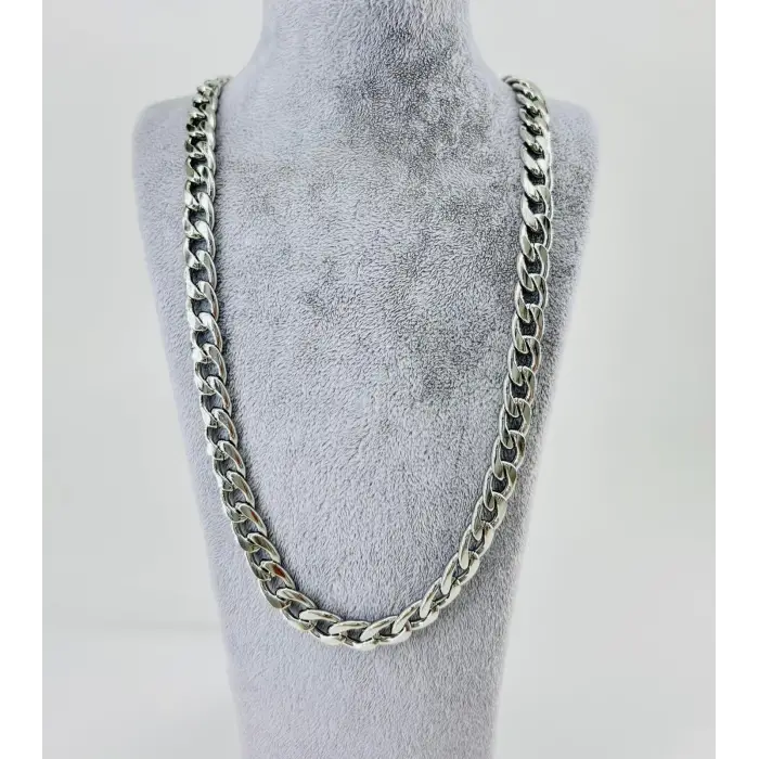 Gri Çelik Çelik Kolye 60 Cm - Ekl0002