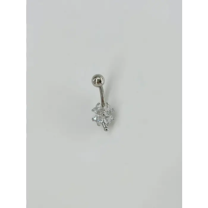 Çiçek Detaylı Göbek Piercing - Pg0081