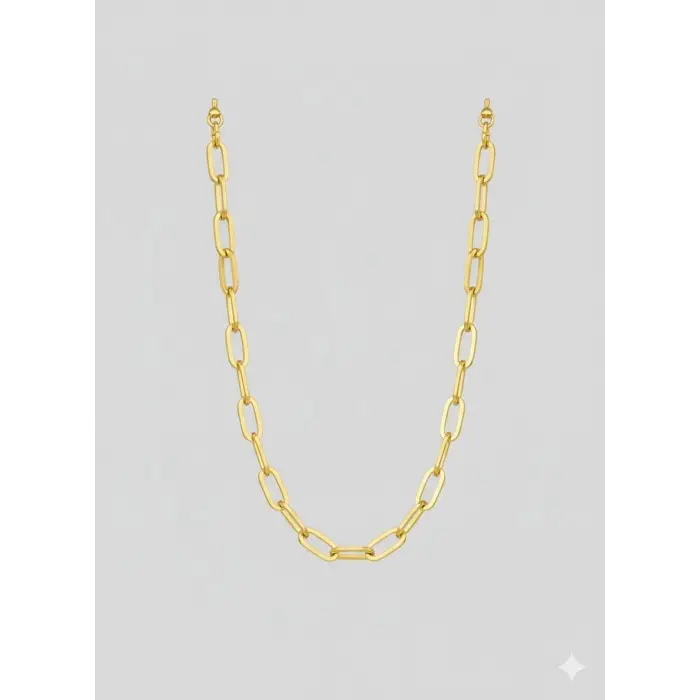   Kaplama Zincir Pirinç   Cm Kolye Zincir 60 Cm - Kl0247