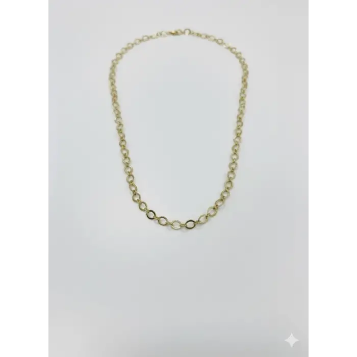   Kaplama Zincir Pirinç   Cm Kolye Zincir 45 Cm - Kl0271