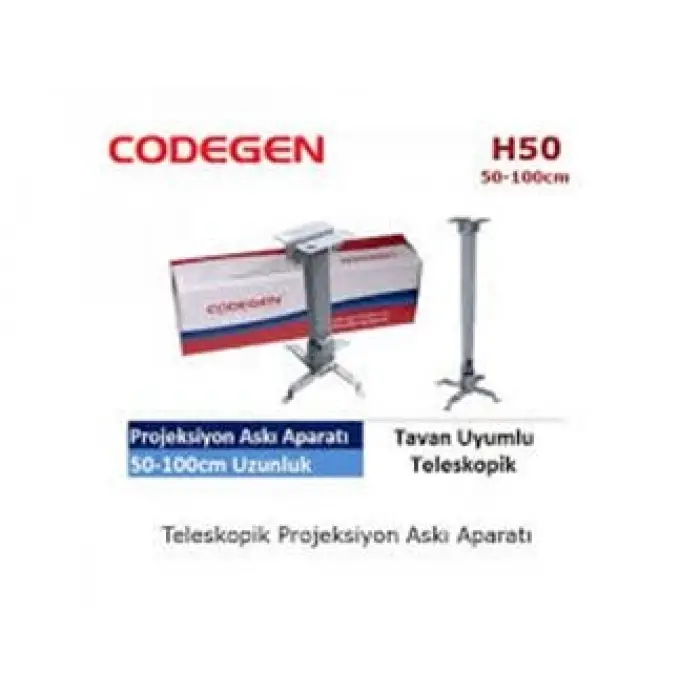 Codegen H50 Tavan Asma Aparatı 50-100 cm (Teleskop (KDO)