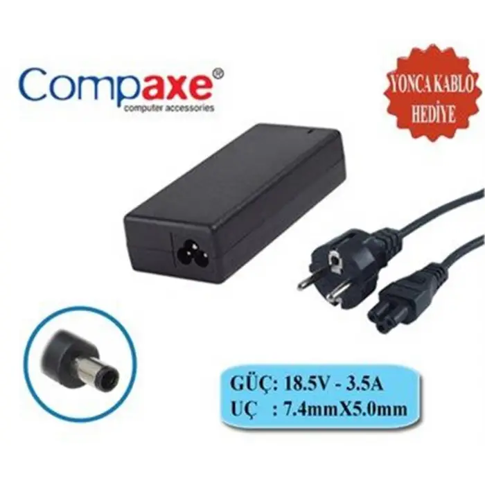 Compaxe Clh-351 Hp 19v 3,42a 5,5-2,1 Hp Notebook Adaptörü (KDO)