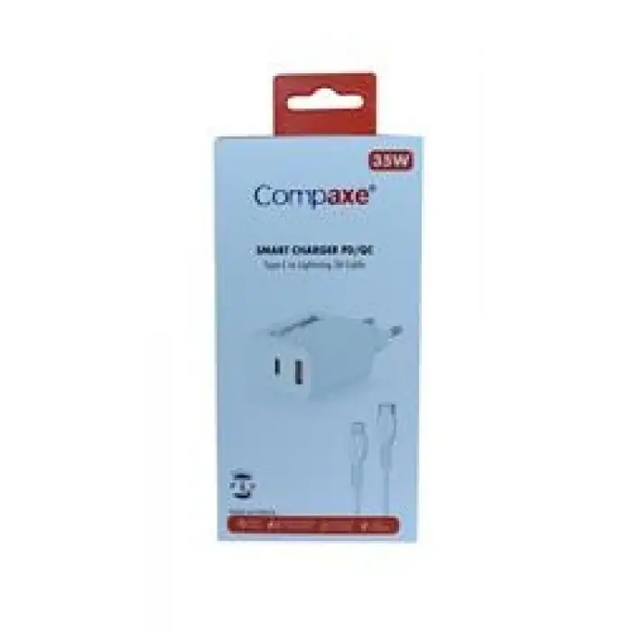Compaxe CTA-350TI 35W 5V 3A PD-QC+ Type-C To Lightning Şarj Kablosu (KDO)