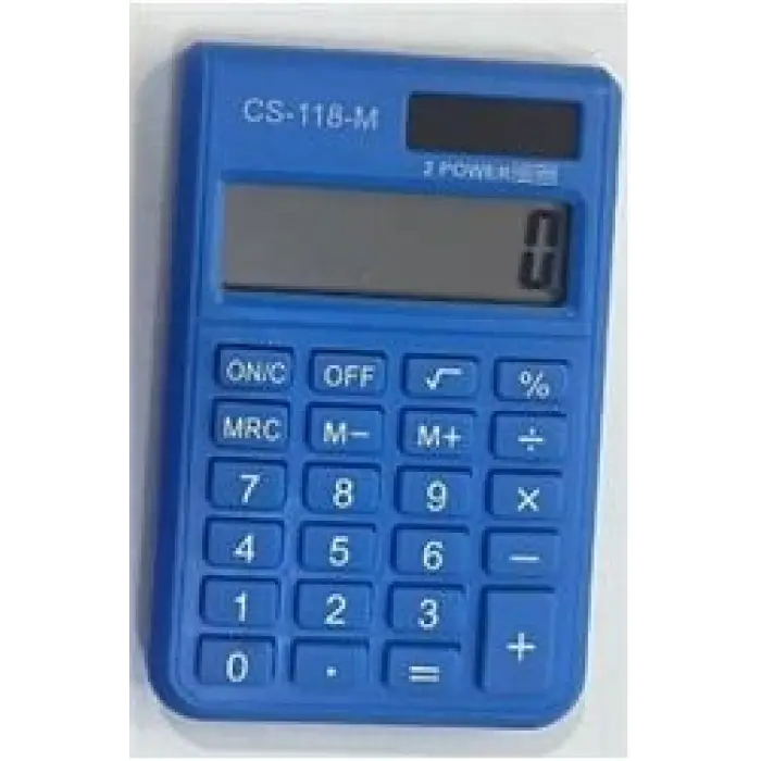 CSL CS-118-M Mavi 8 Hane Cep Tipi Hesap Makinesi