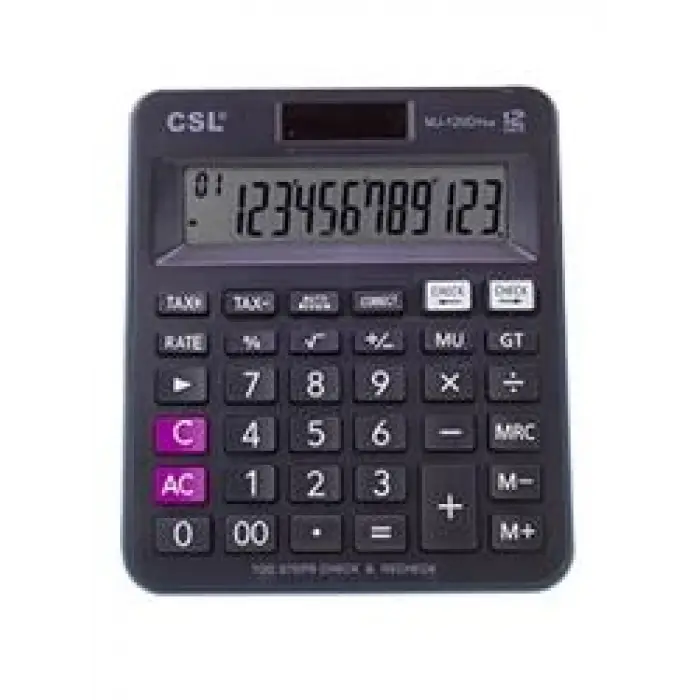 CSL RZ-822 12 Hane Masa Tipi Renkli Hesap Makinesi