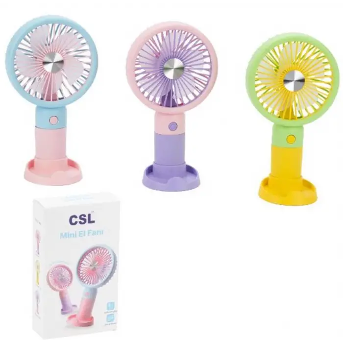 CSL XF Şarjlı Mini Fan Sarı (KDO)