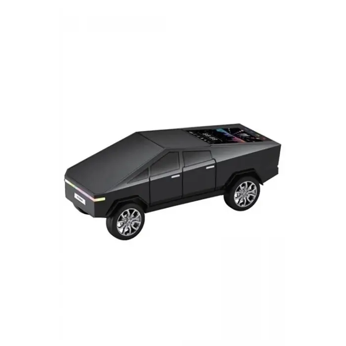 D68 Cyber Model Araba Tasarımlı Bluetooth Hoparlör 15w Güçlü Ses Rgb Led /tws/usb Siyah