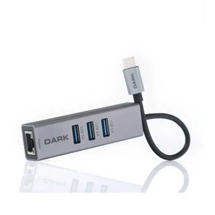 Dark DK-AC-U31X3GL USB3.1 Type-C - 3xUSB3.0HUB+ Gigabit Ethernet (KDO)
