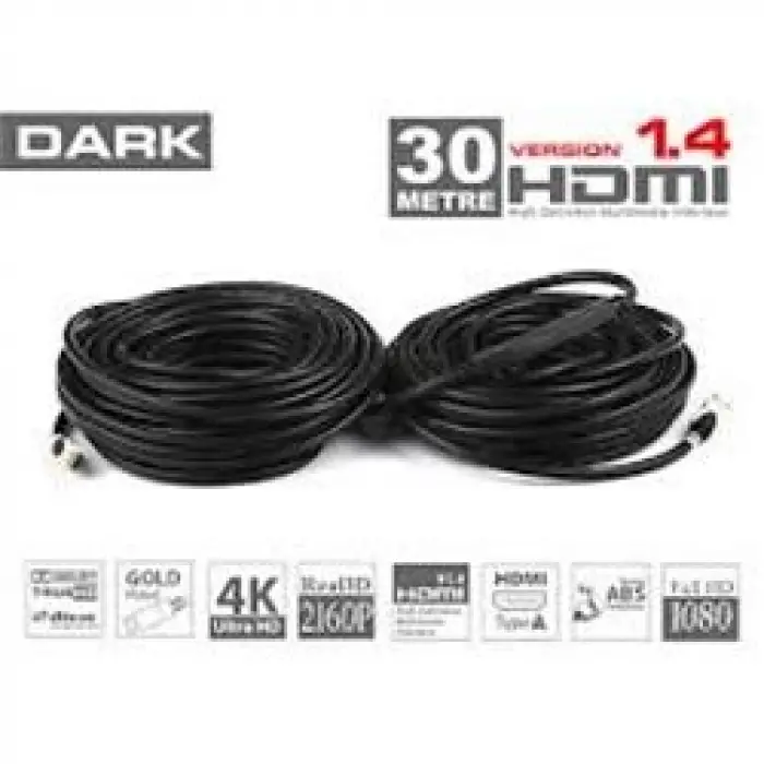 Dark DK HD CV14L3000A 30mt Hdmi v1.4 3d led-lcd-ps3 Kablo (KDO)