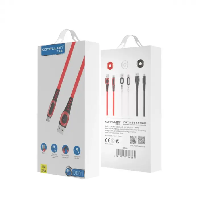 Dc01 Süper Hızlı Micro Usb Kablo 1m 2.4a - Siyah