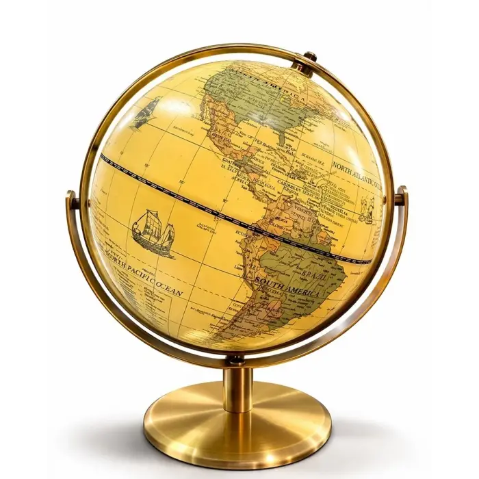 Dekoratif Masa Üstü Dünya Küre Alk5256