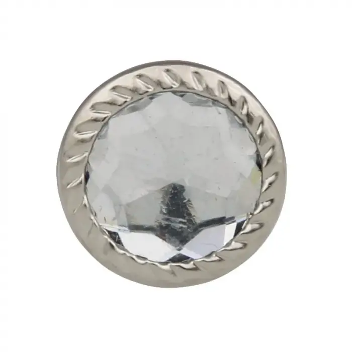 Dekoratif Parlak Taşlı Kabara Raptiye 17 Mm - 50