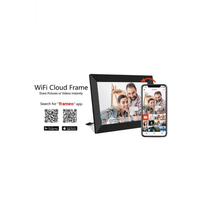 Dijital Fotoğraf Çerçevesi Wifi 10.1 İnç 32gb Dokunmatik Ekran, Uygulama Üzerinden Fotoğraf/video Paylaşımı