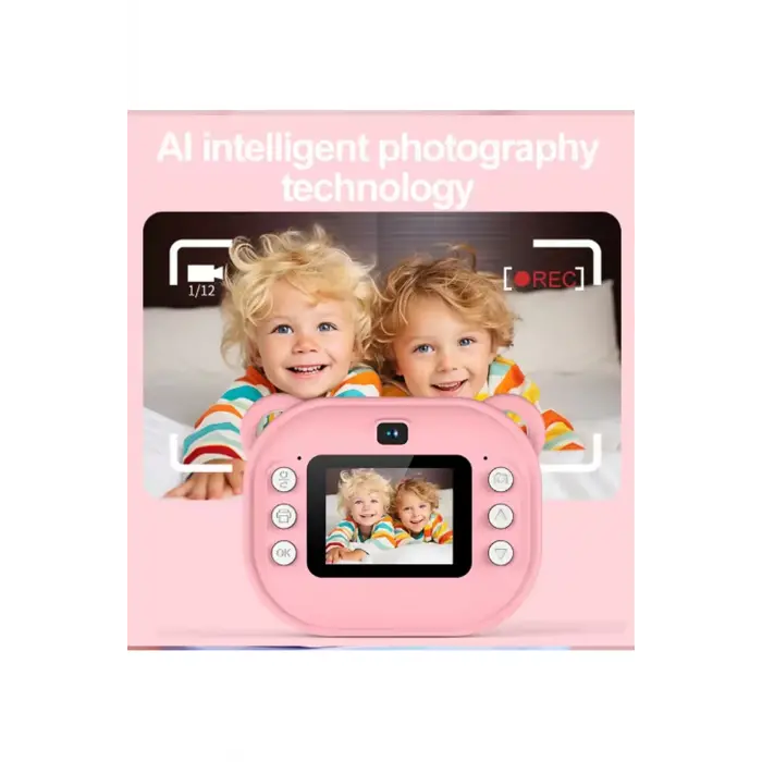 Dijital Video Kayıt Fotoğraf Çocuk Kamerası Anlık Termal Resim Kağıt Baskılı Vtn-09
