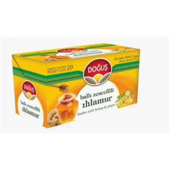 Doğuş Ballı Zencefilli Ihlamur Bitki Çayı 20x1,5 gr