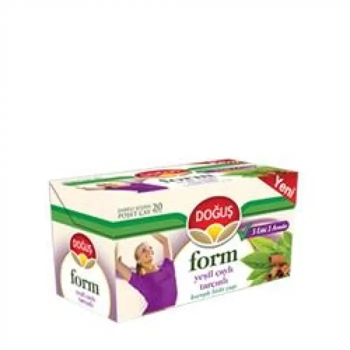 Doğuş Form Yeşilçay Tarçınlı Bitki Çayı 20x2 gr (KDO)