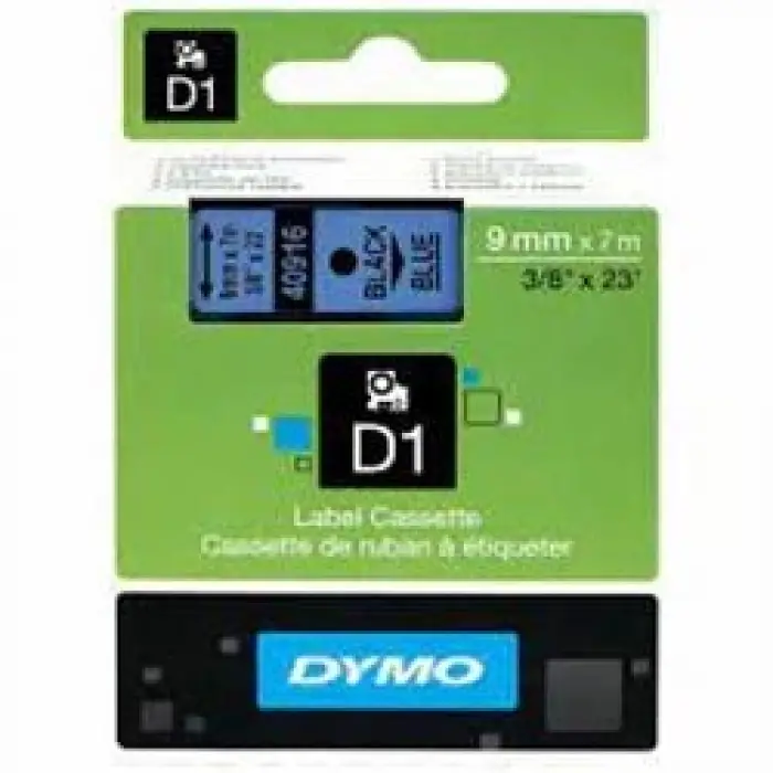 DYMO S0720710 D1 Yedek Şerit 9 mmx7mt Mavi-Siyah 40916