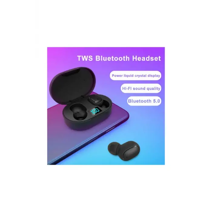 E6s Kablosuz Kulaklık Dijital Göstergeli Bluetooth Kulaklık 5.0